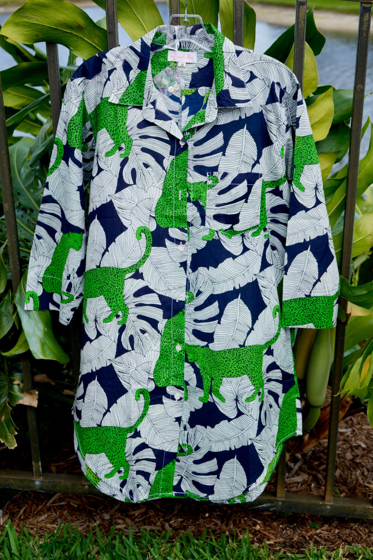 Boyfriend Dress | Jungle Leopard | Green