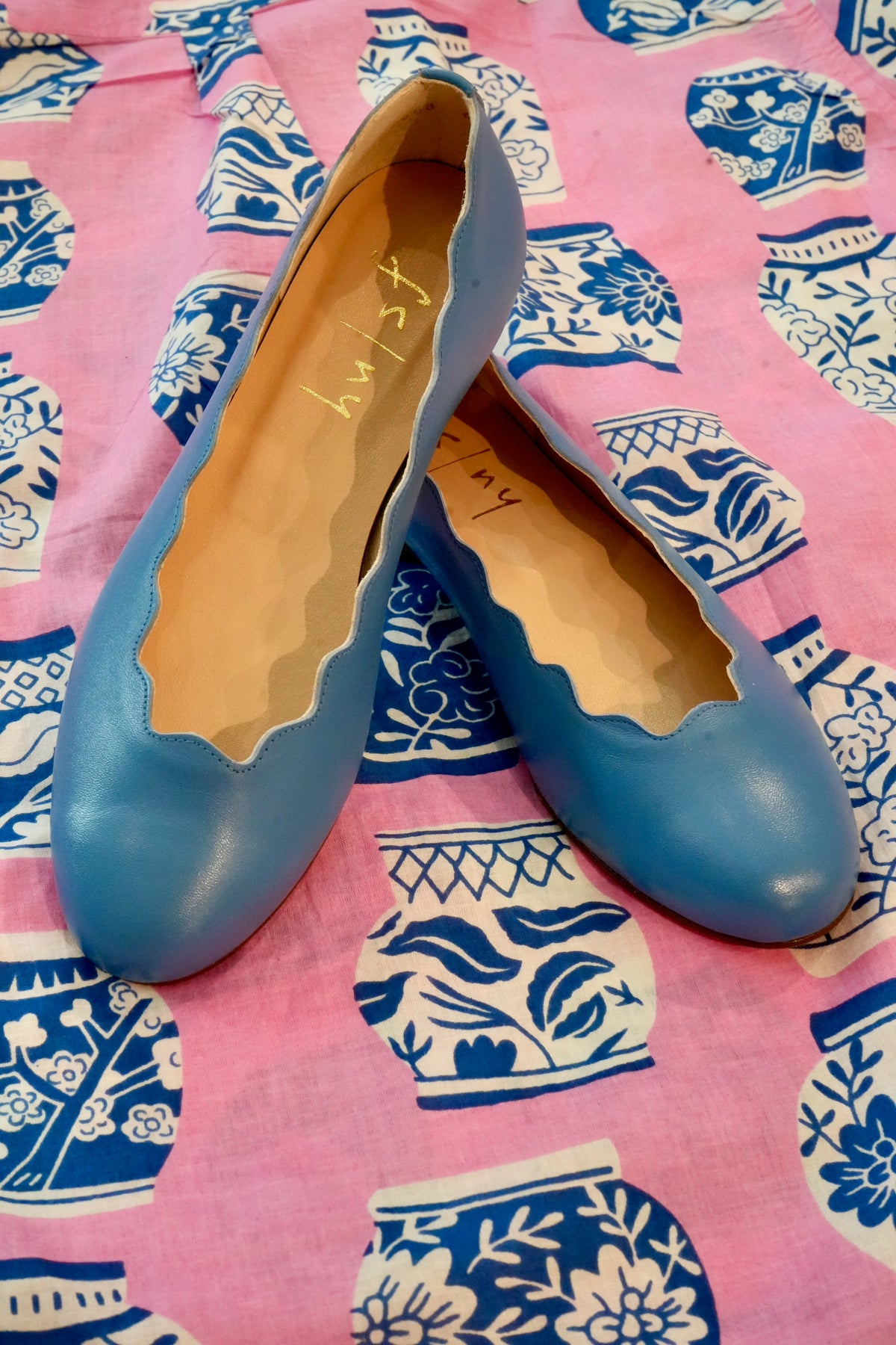 Jigsaw Blue Leather