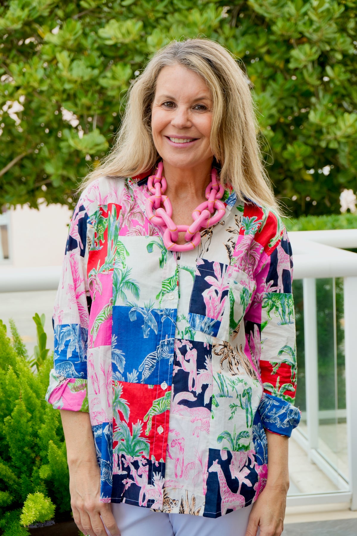 Boyfriend Shirt | Jungle Toile | Multi
