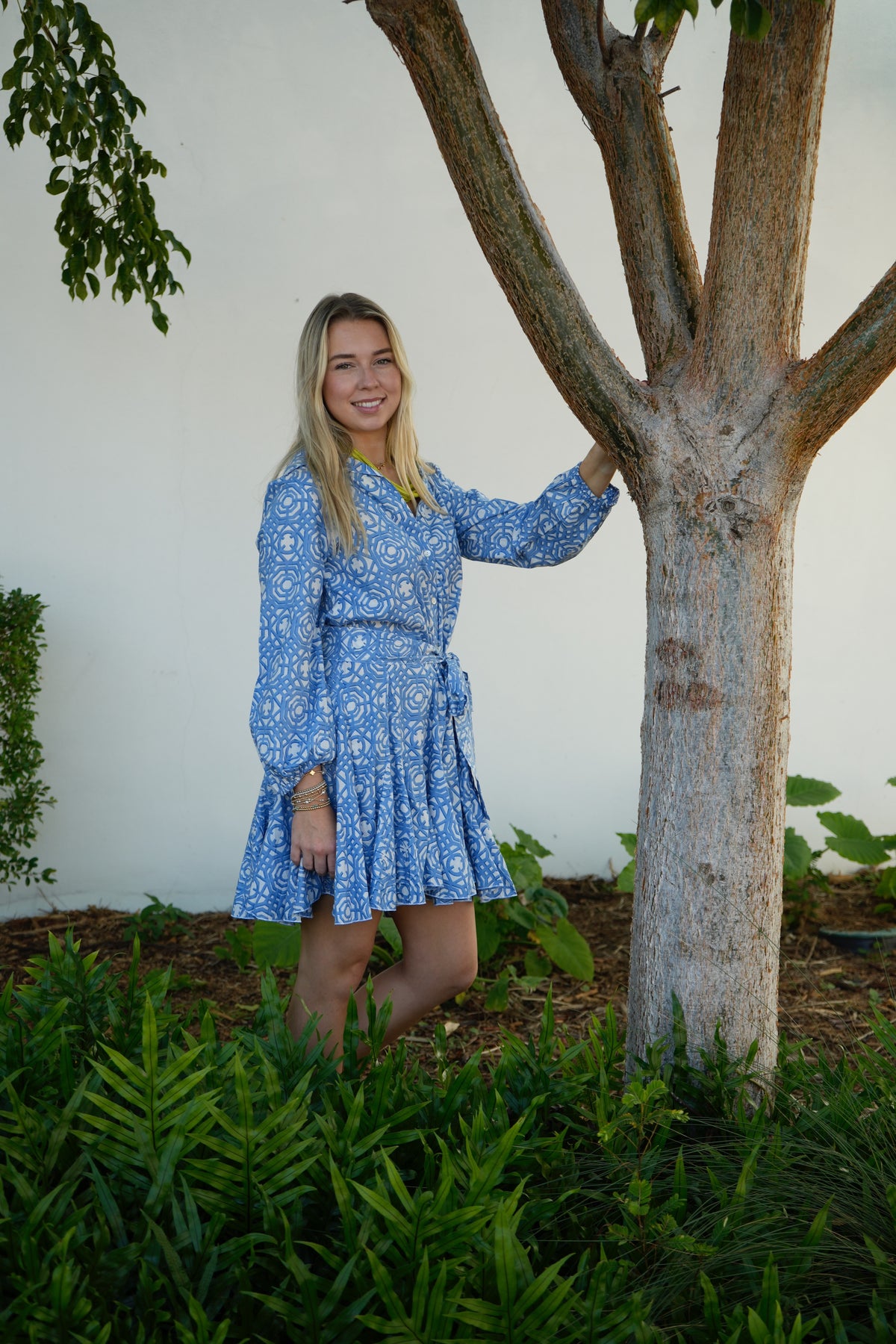 Ivy Dress | Trellis | Blue