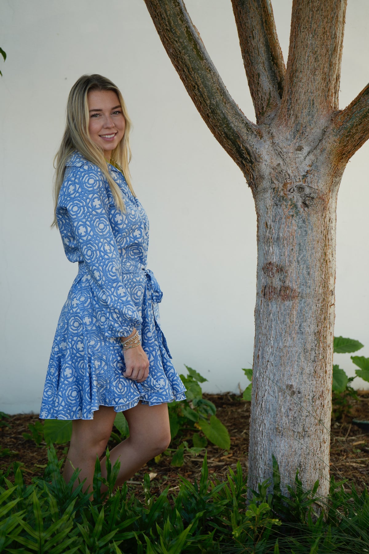 Ivy Dress | Trellis | Blue