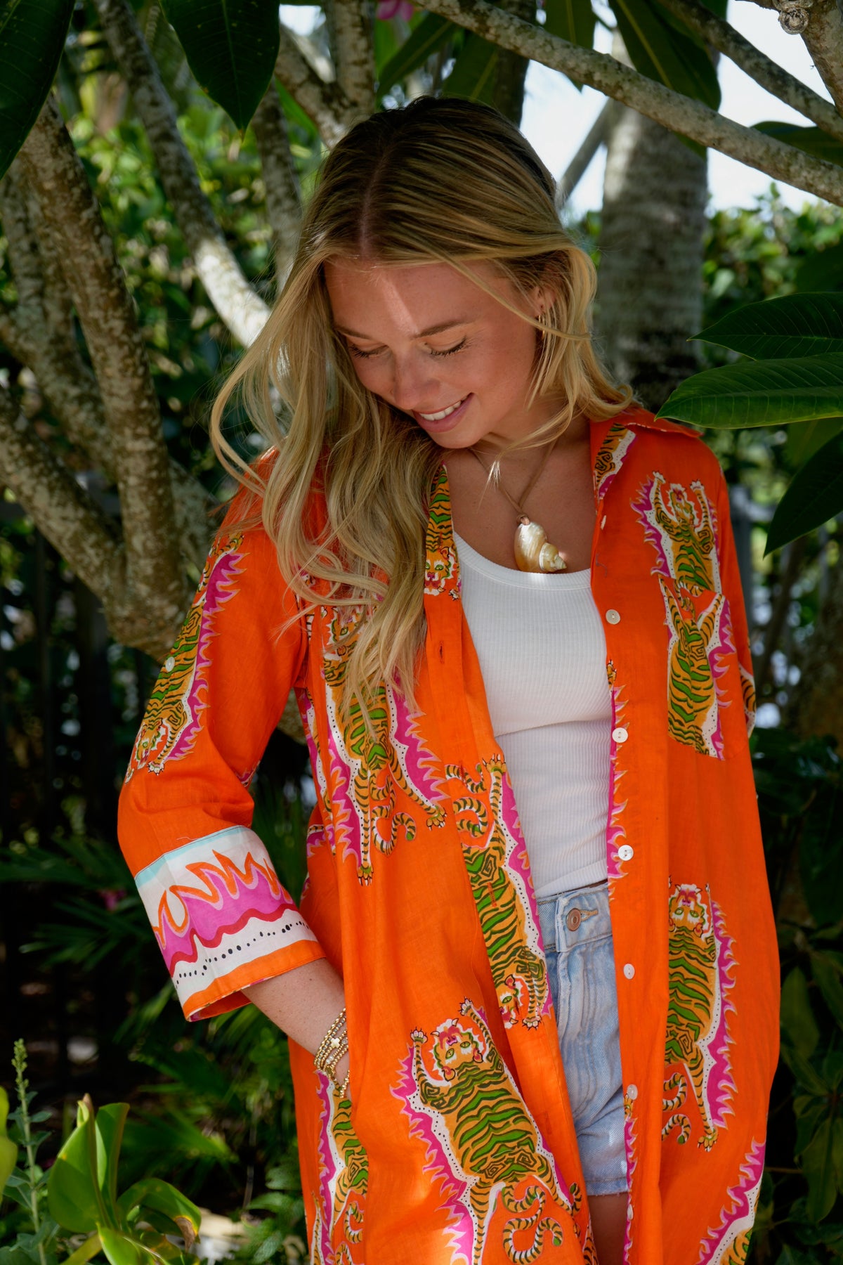 Vacay Dress | Tibetan Tiger | Orange
