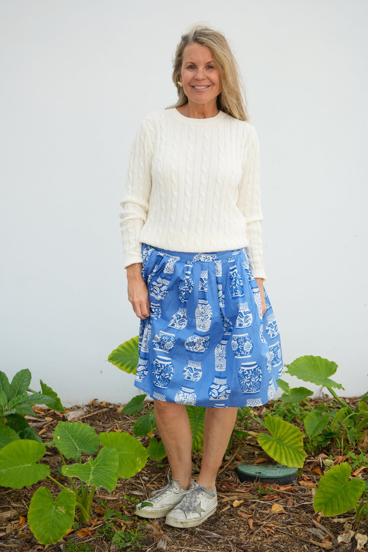 Wrap Skirt Short | Ginger Jar | Blue
