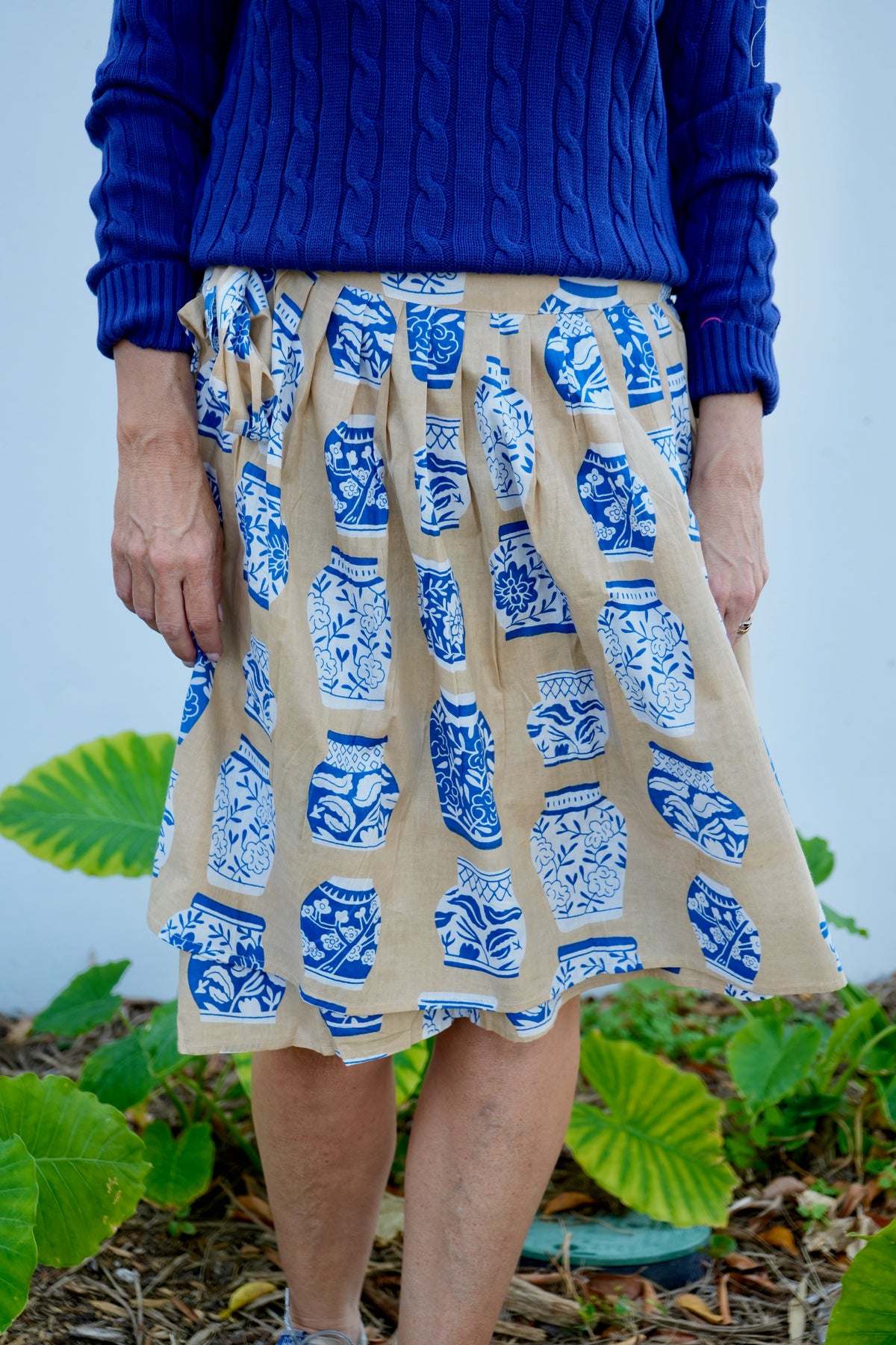 Wrap Skirt Short | Ginger Jar | Neutral