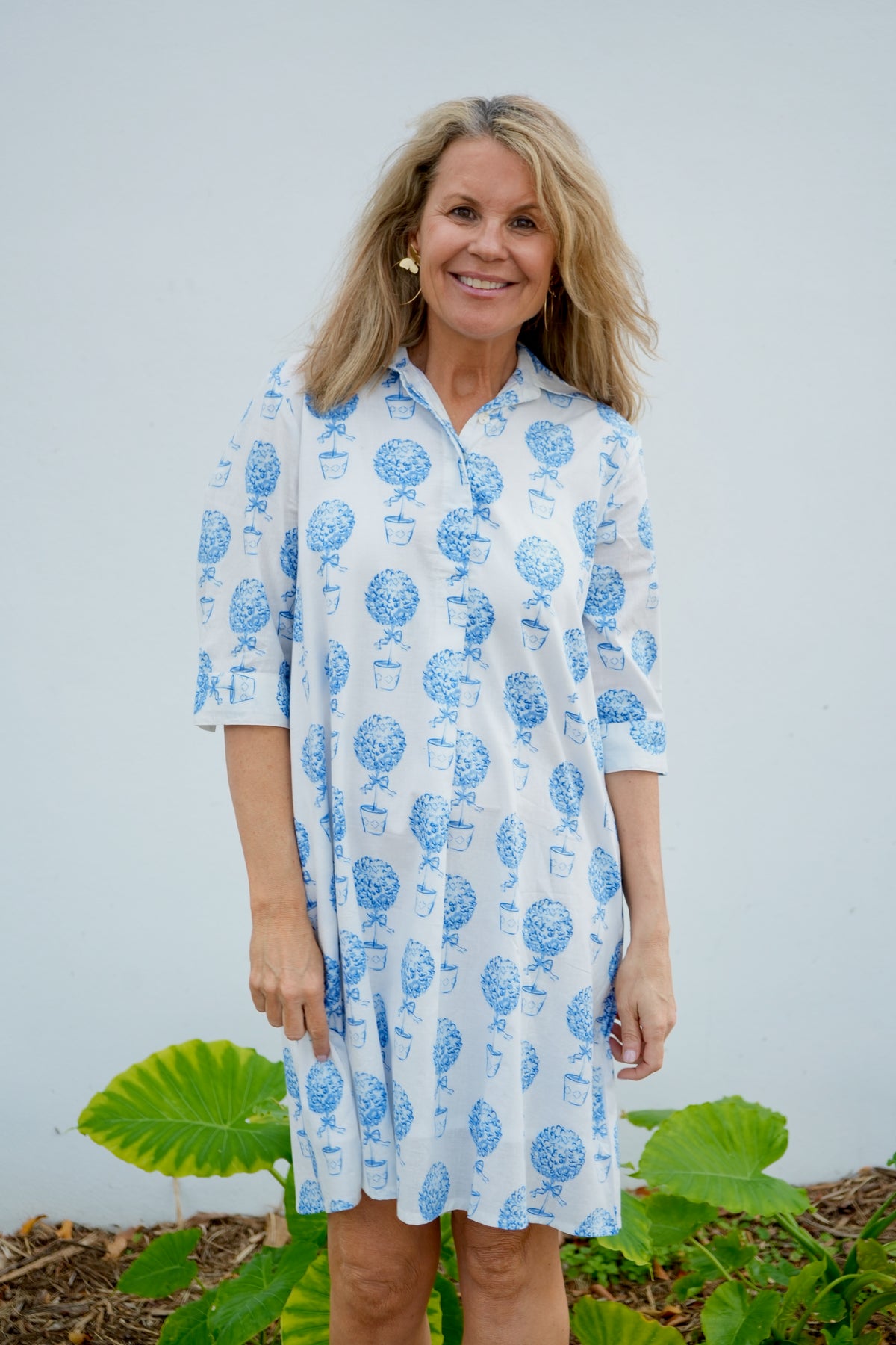 Delray Dress | Topiary | Blue