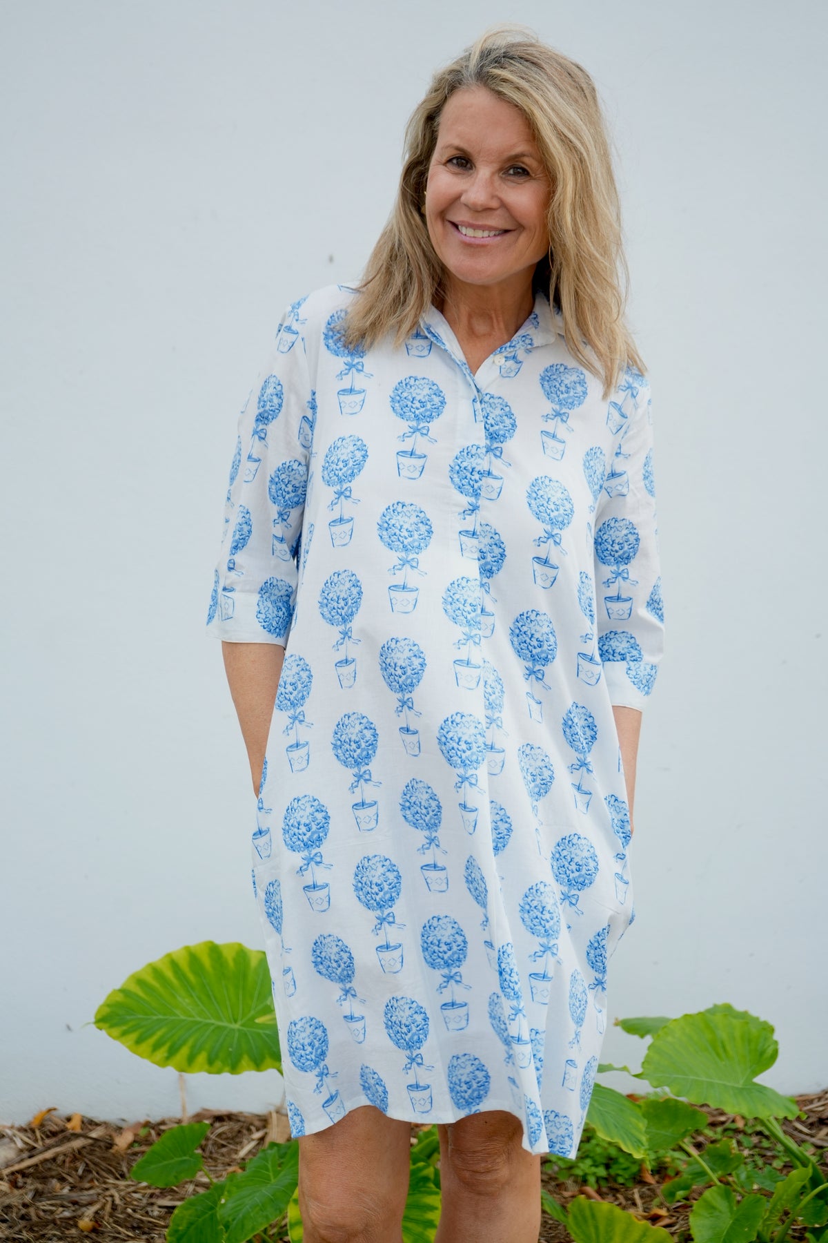 Delray Dress | Topiary | Blue