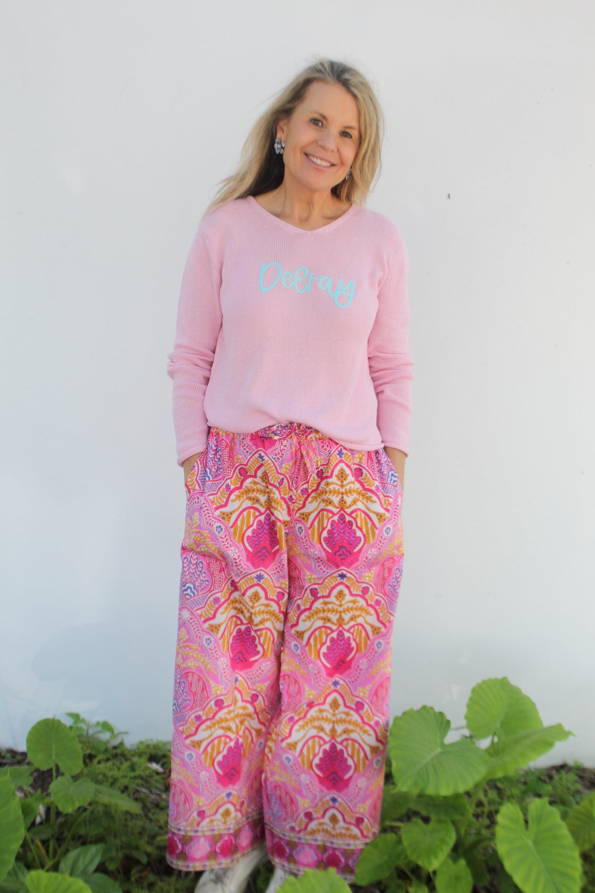 Delray Pant | Boho Medallion | Pink