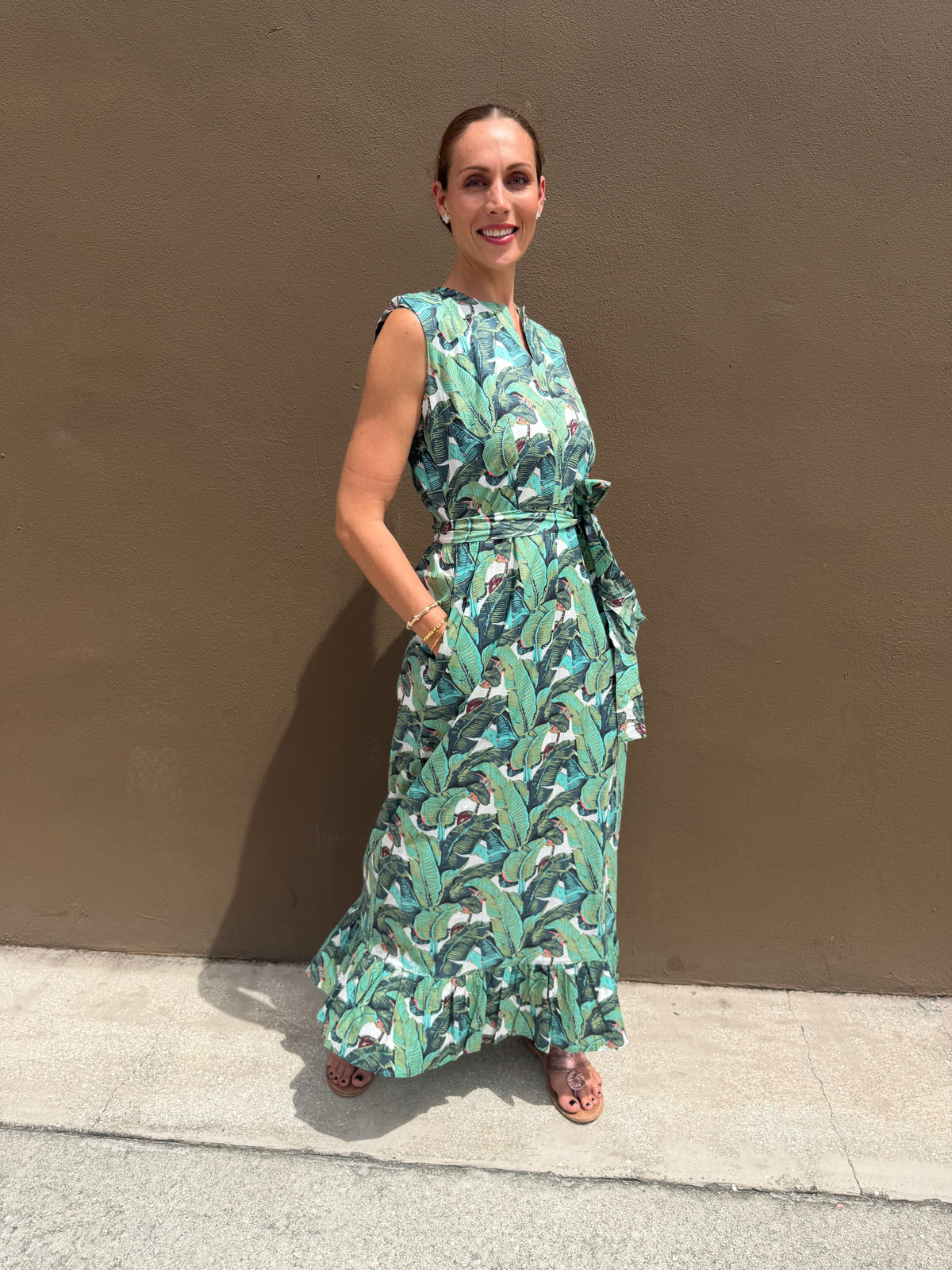 Party Dress | Jungle Palm | Green