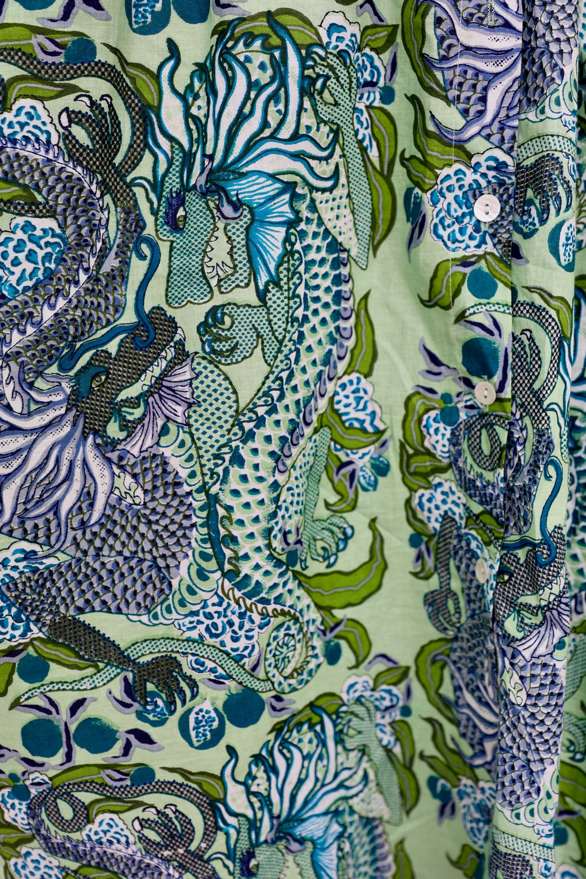 Vacay Dress | Dragon Tales | Green/Blue Multi