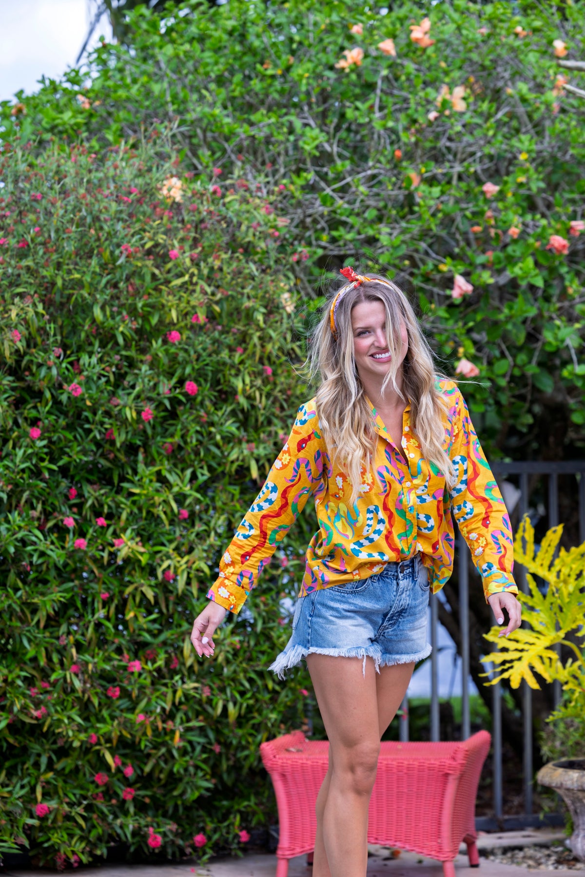 Boyfriend Shirt | Party Snakes | Mustard