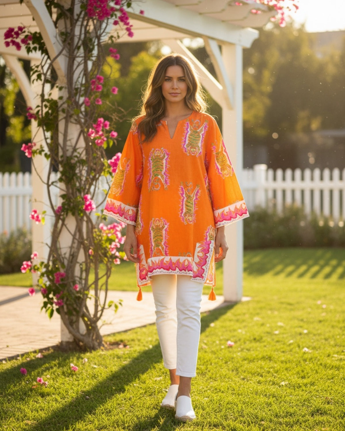 Classic Tunic | Tibetan Tiger | Orange