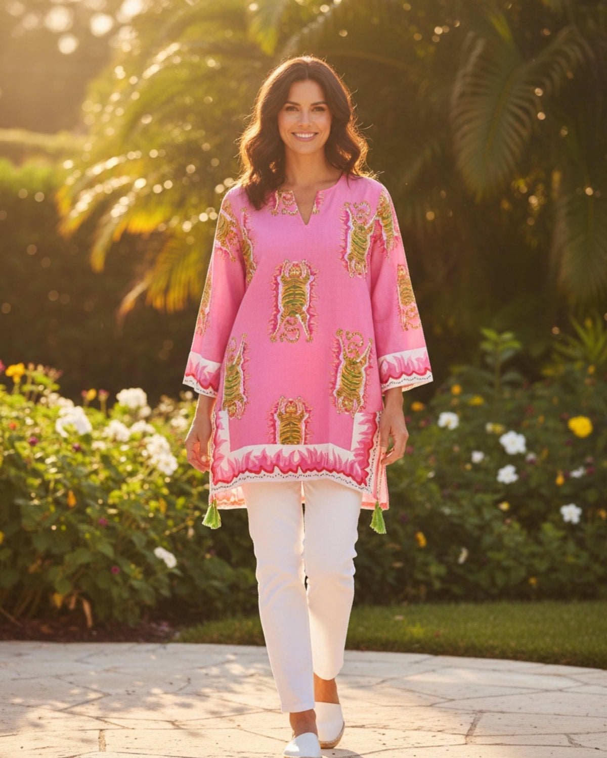 Classic Tunic | Tibetan Tiger | Pink