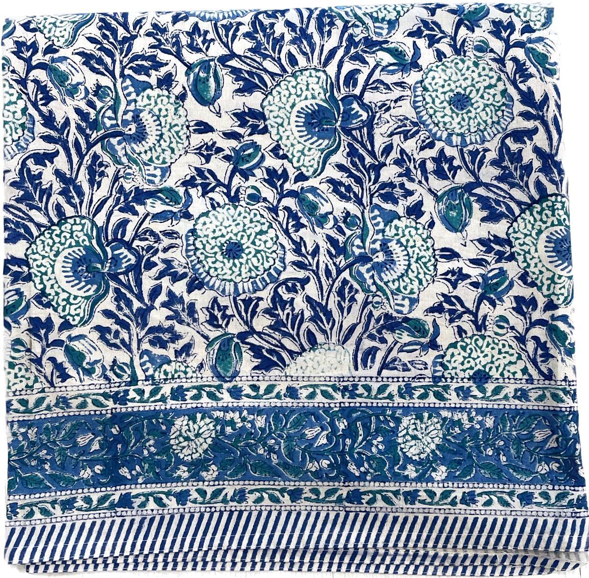 Tablecloth | Lady Slipper | Blue/Aqua | Assorted Sizes image 0