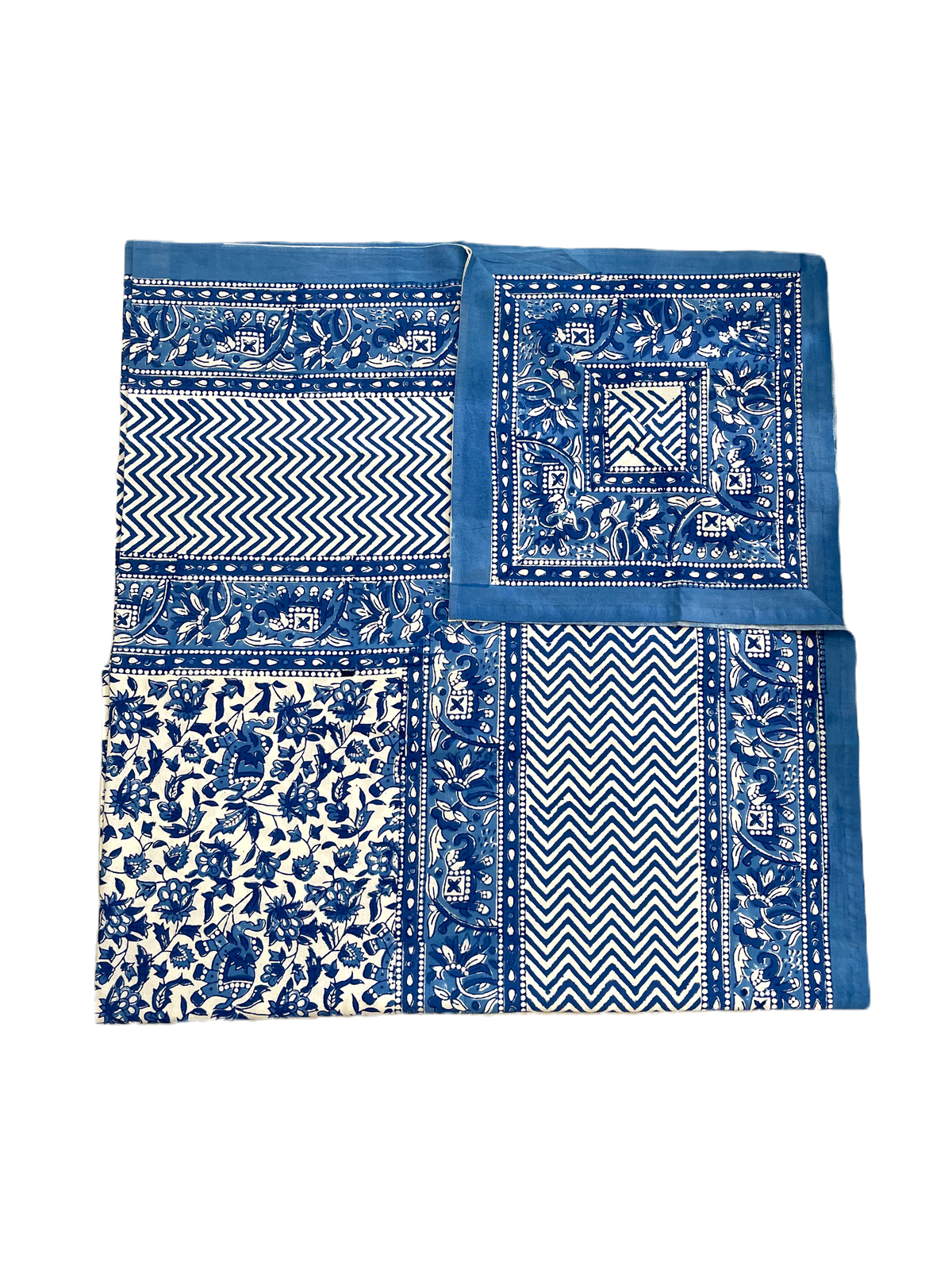Tablecloth | Blue/White Whimsical Elephants | Assorted Sizes image 2