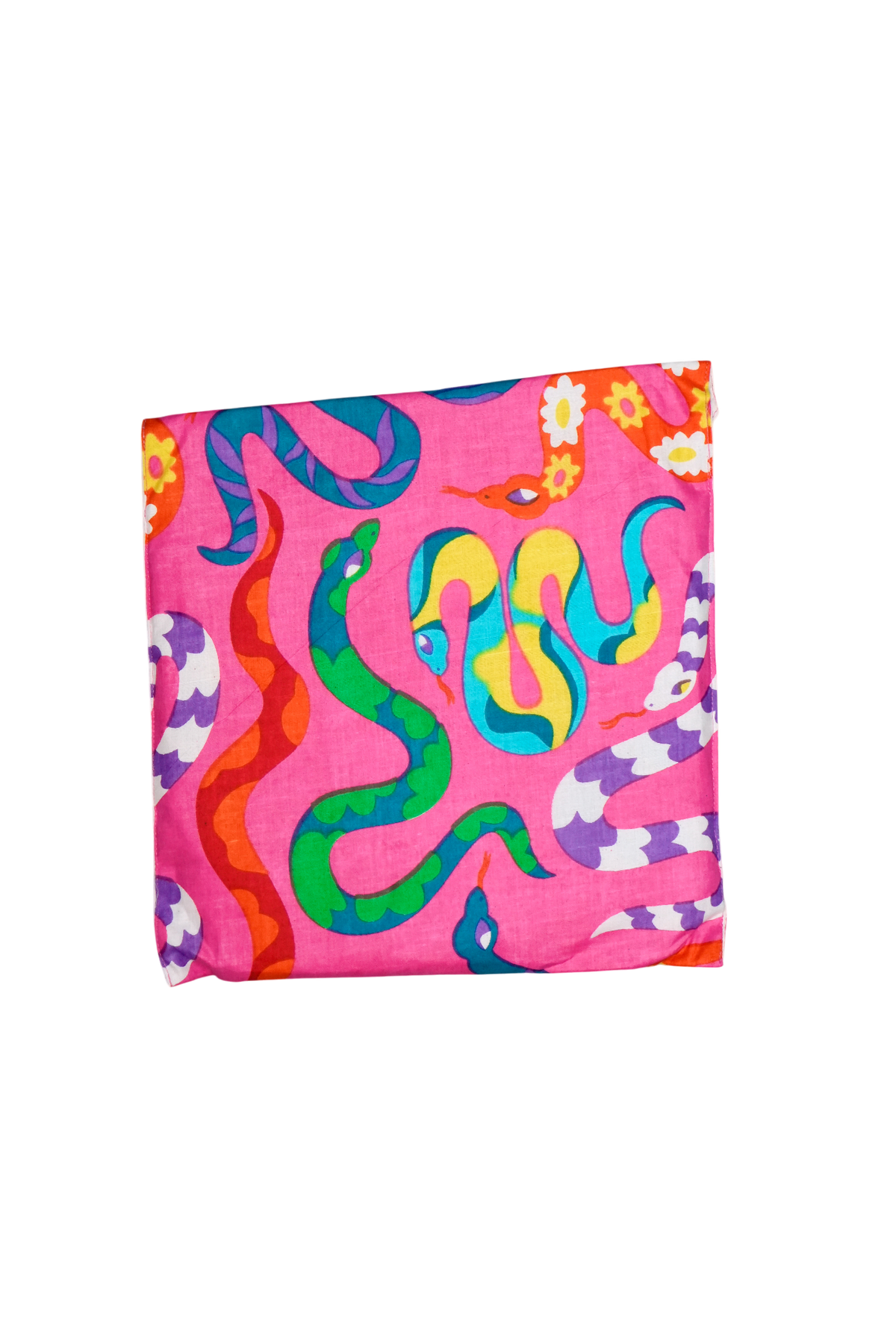 Long Kimono w/ Belt | Party Snakes | Pink/Multi