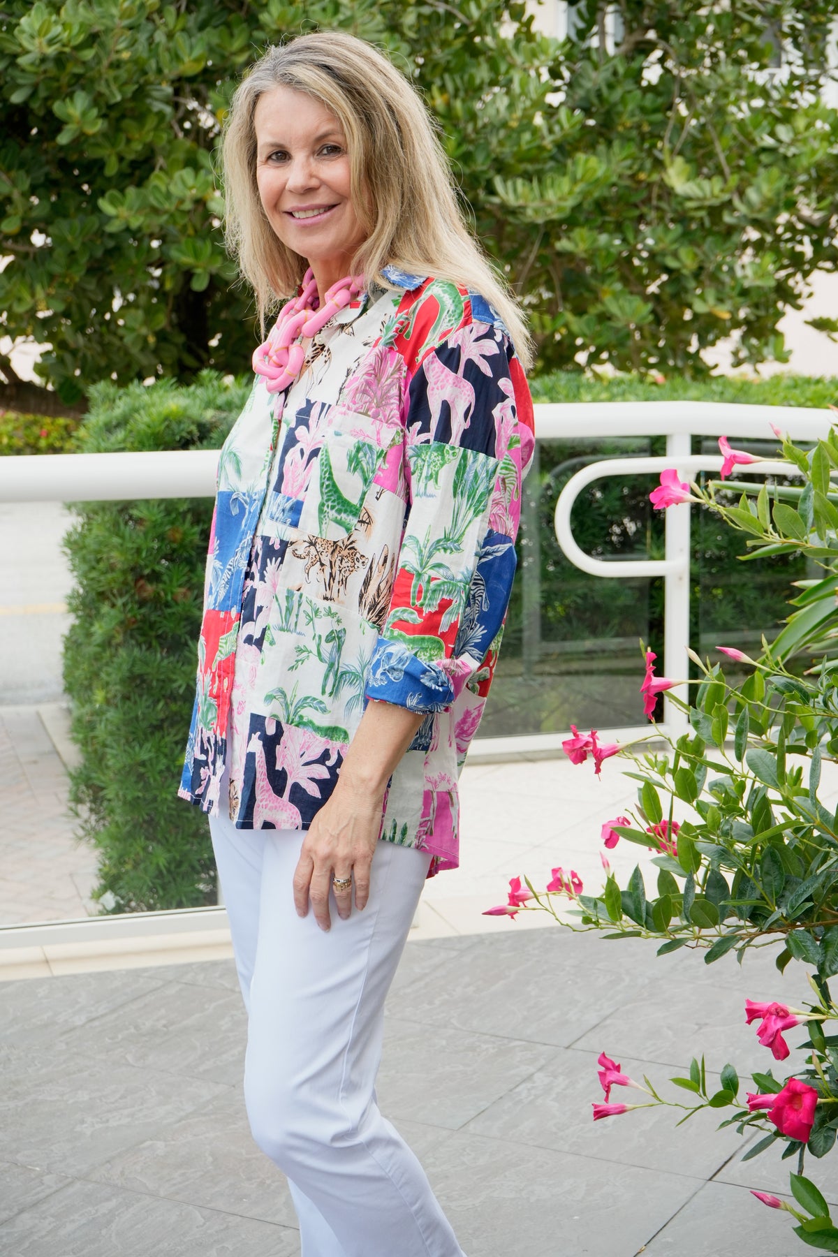 Boyfriend Shirt | Jungle Toile | Multi
