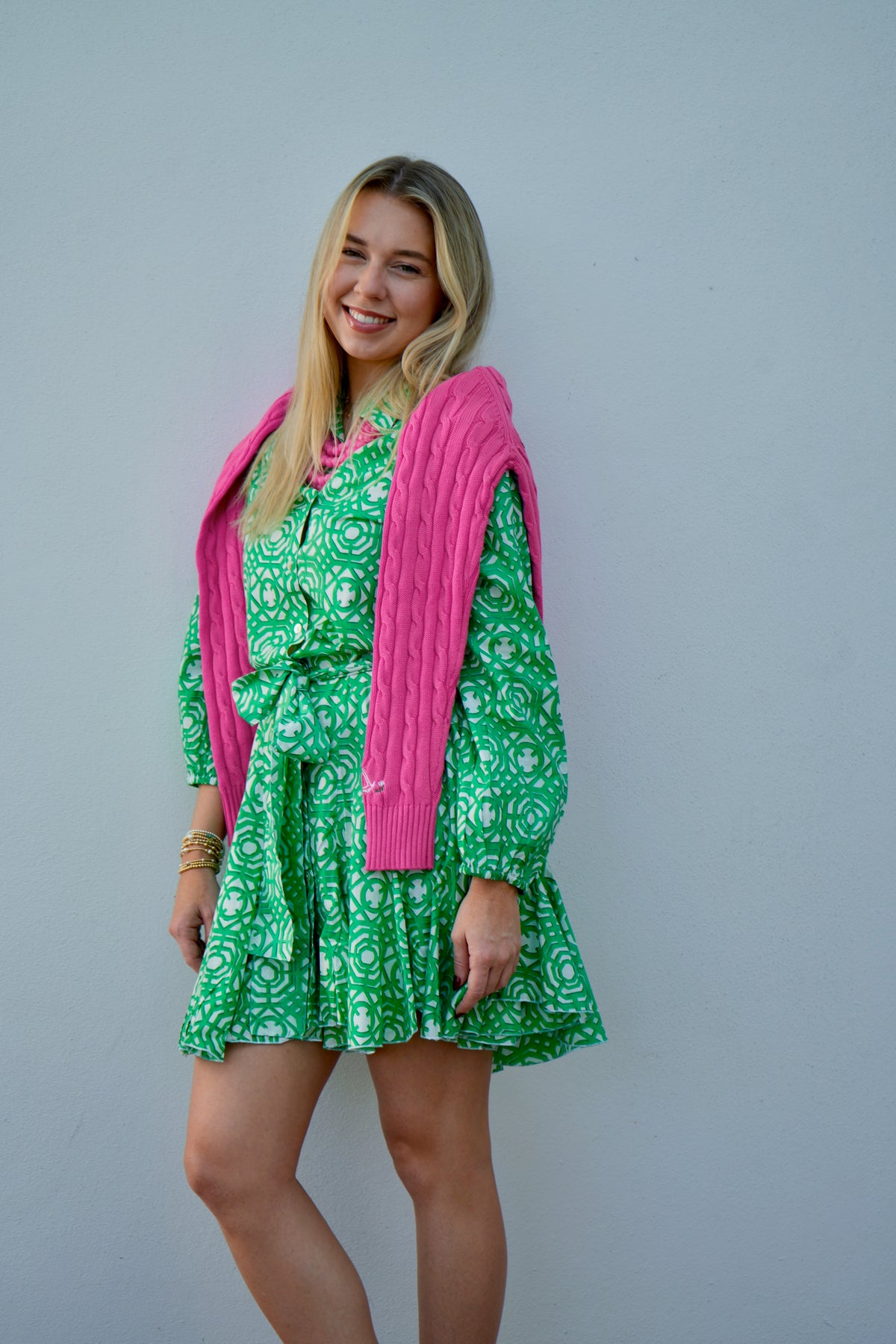 Ivy Dress | Trellis | Green
