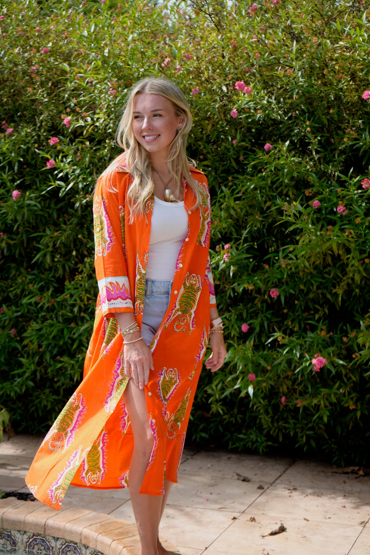 Vacay Dress | Tibetan Tiger | Orange