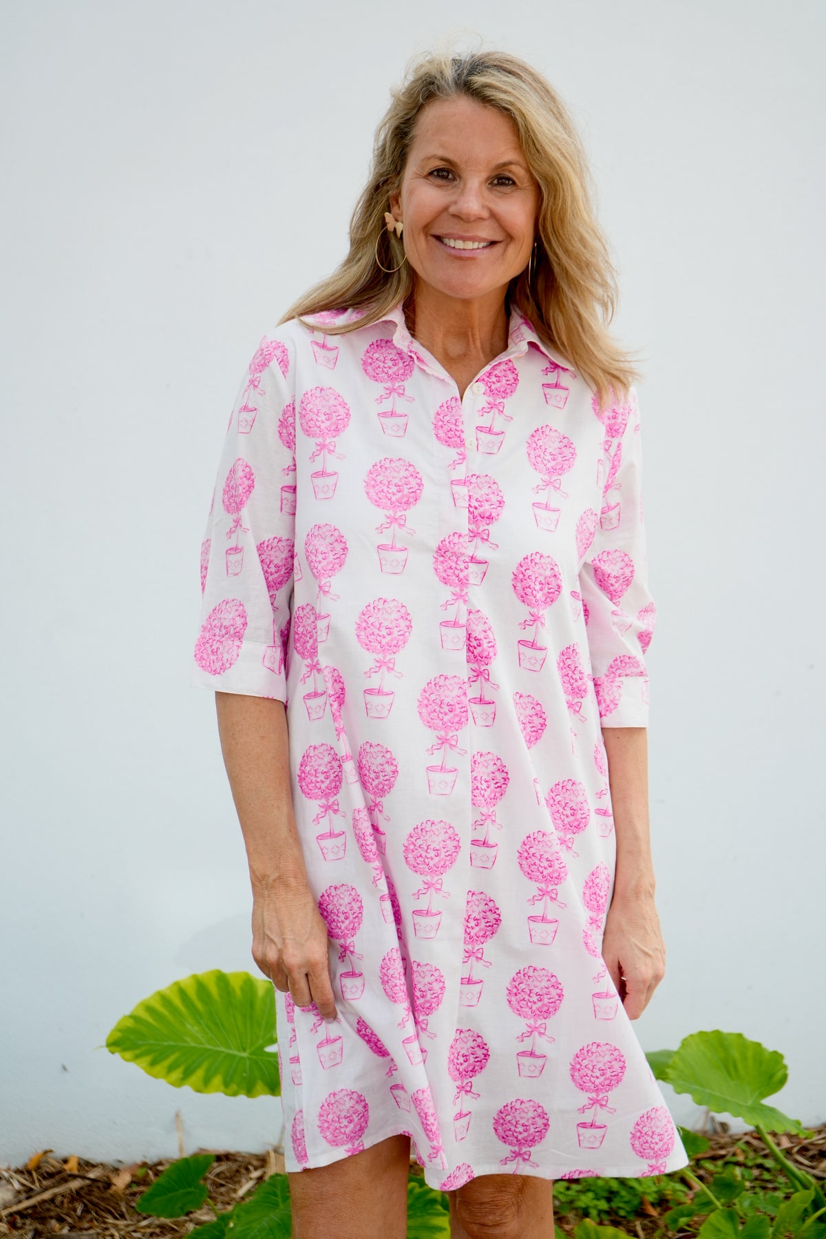 Delray Dress | Topiary | Pink