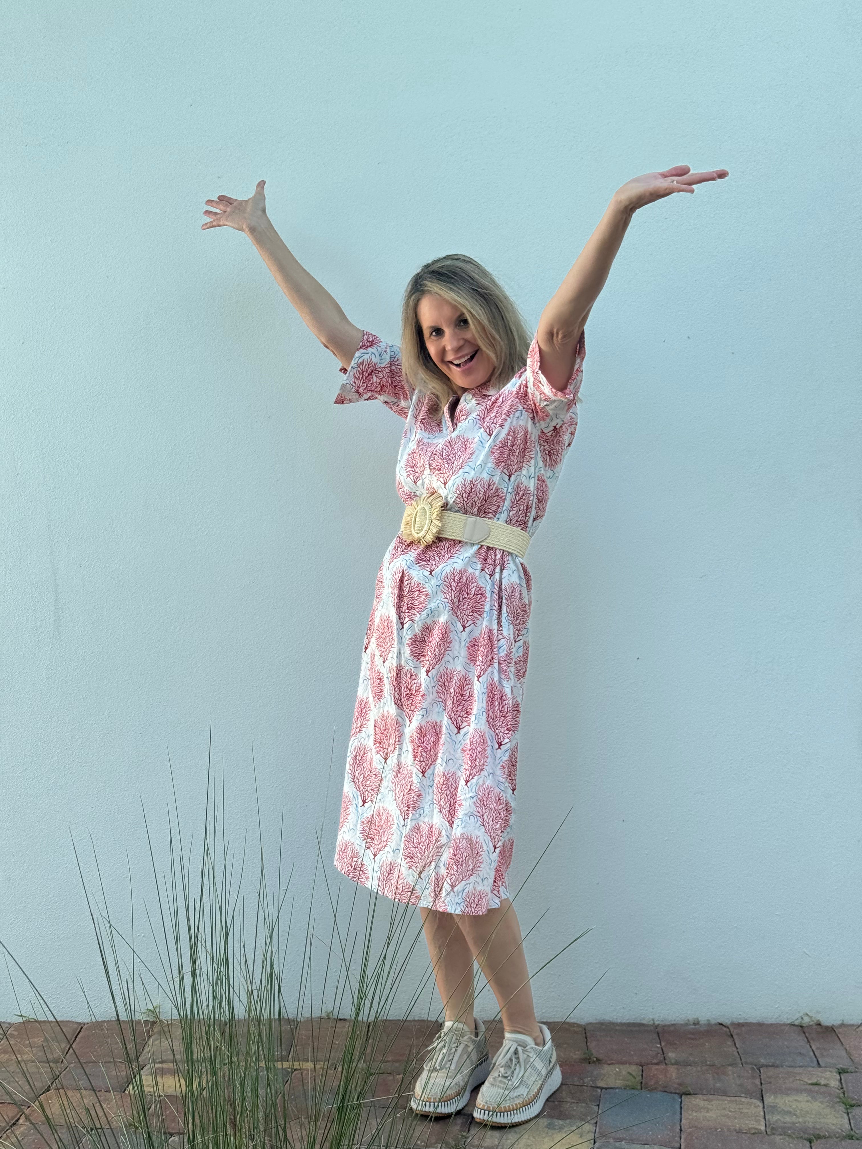 Molly Dress | Coral | Pink